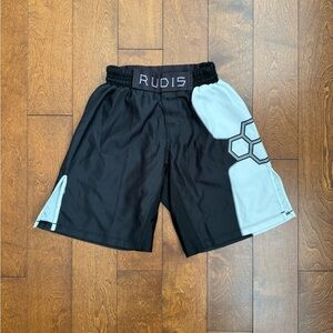 Rudis Men's Black and Gray Athletic Shorts